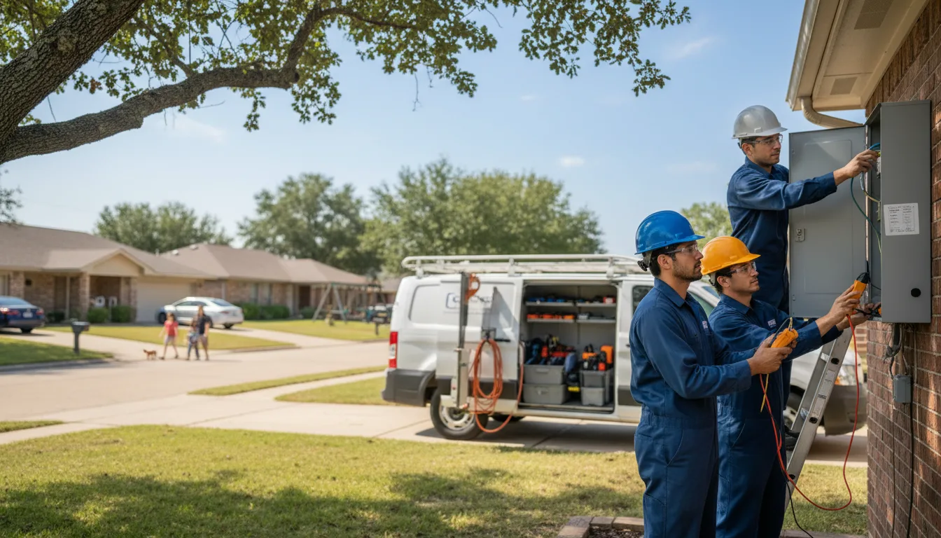 Certified electrician providing emergency electrical services in Runnells, IA